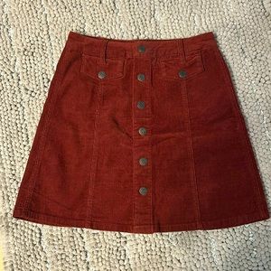 Corduroy Mini Skirt